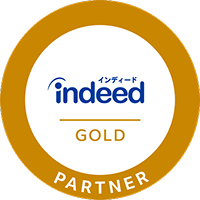 Indeed Gold Partner 認定ロゴ